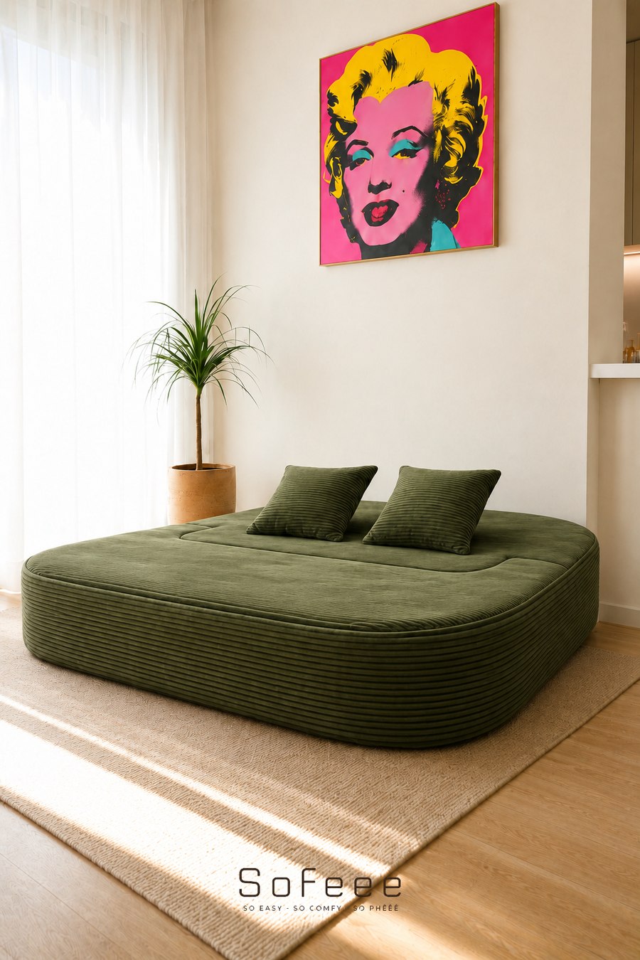 Flippy moss bed