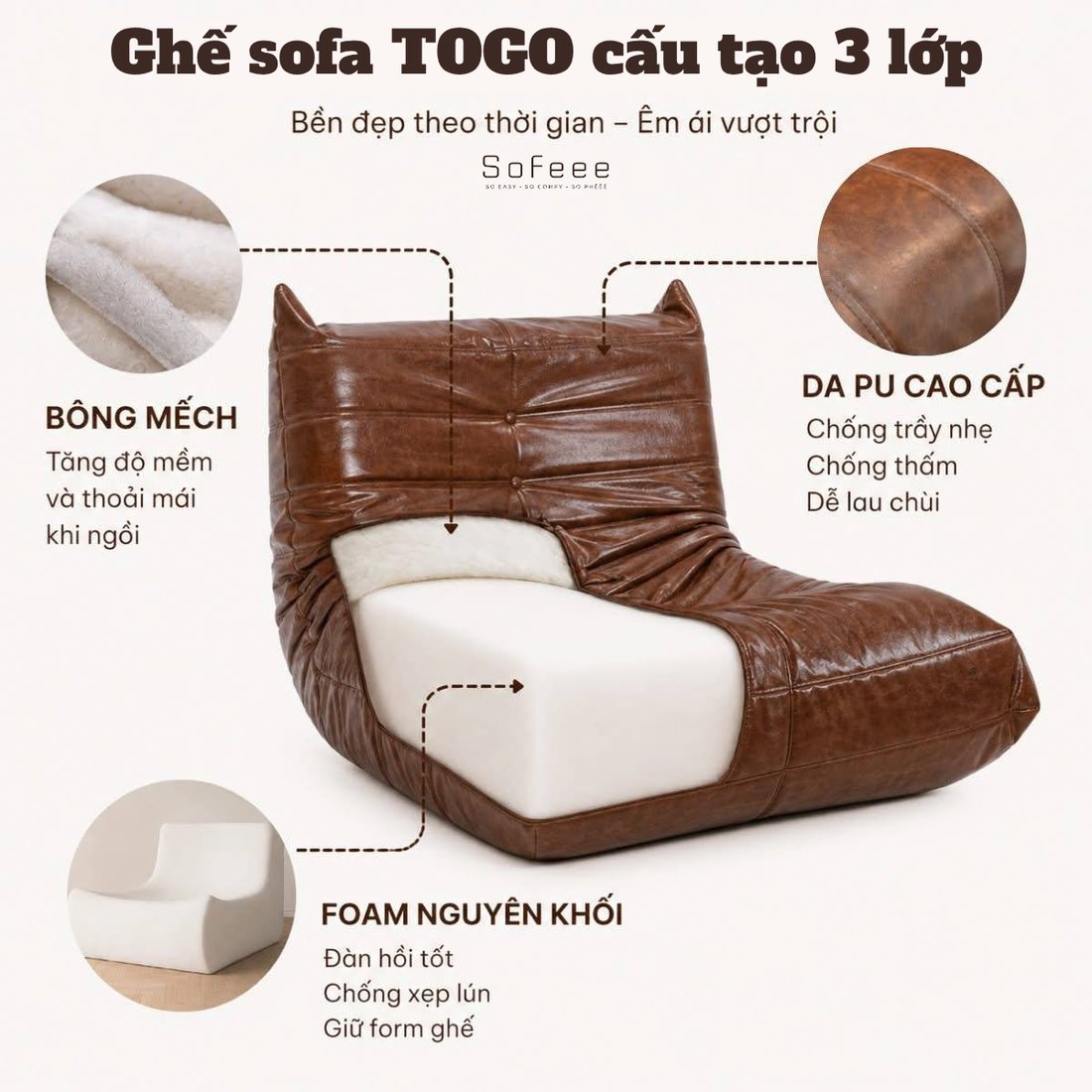 TOGO chất liệu
