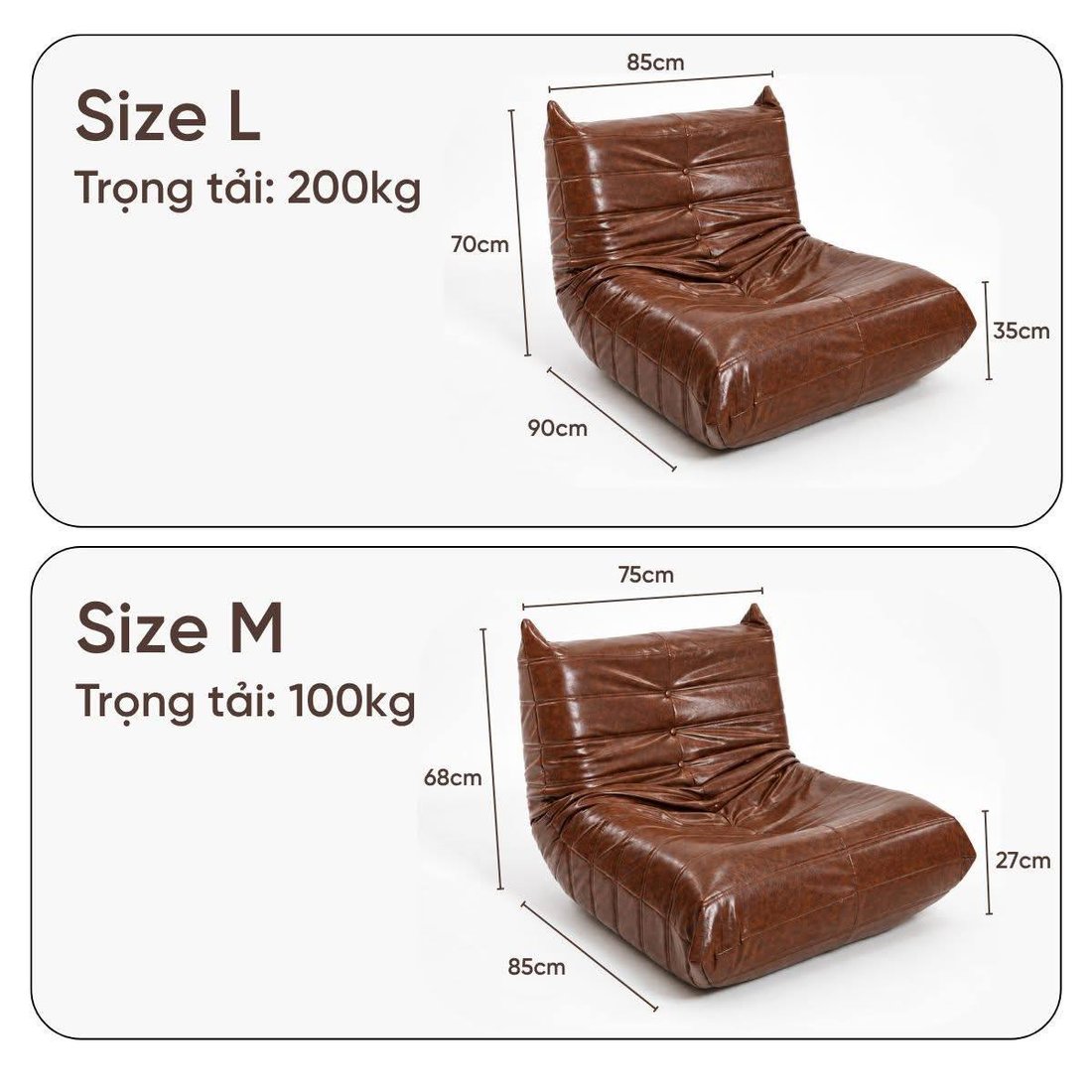 TOGO kích thước 1