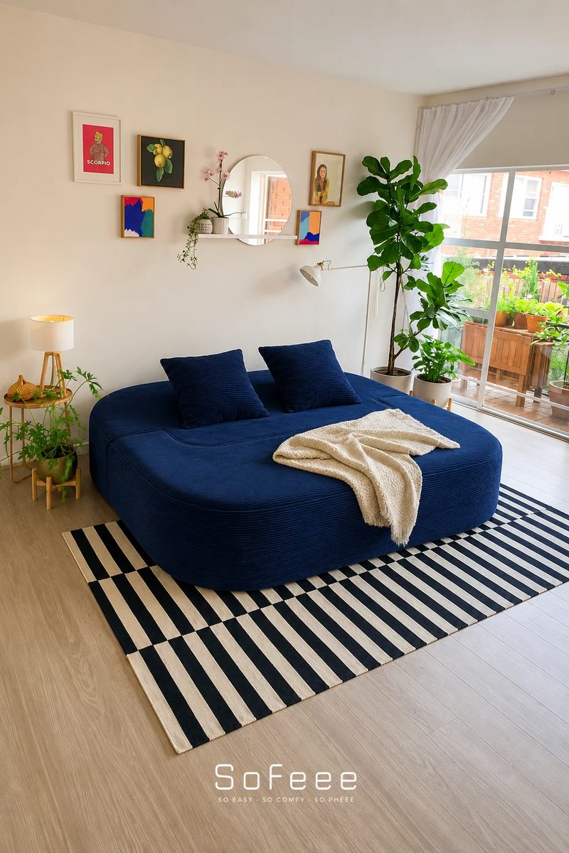 Flippy navy bed